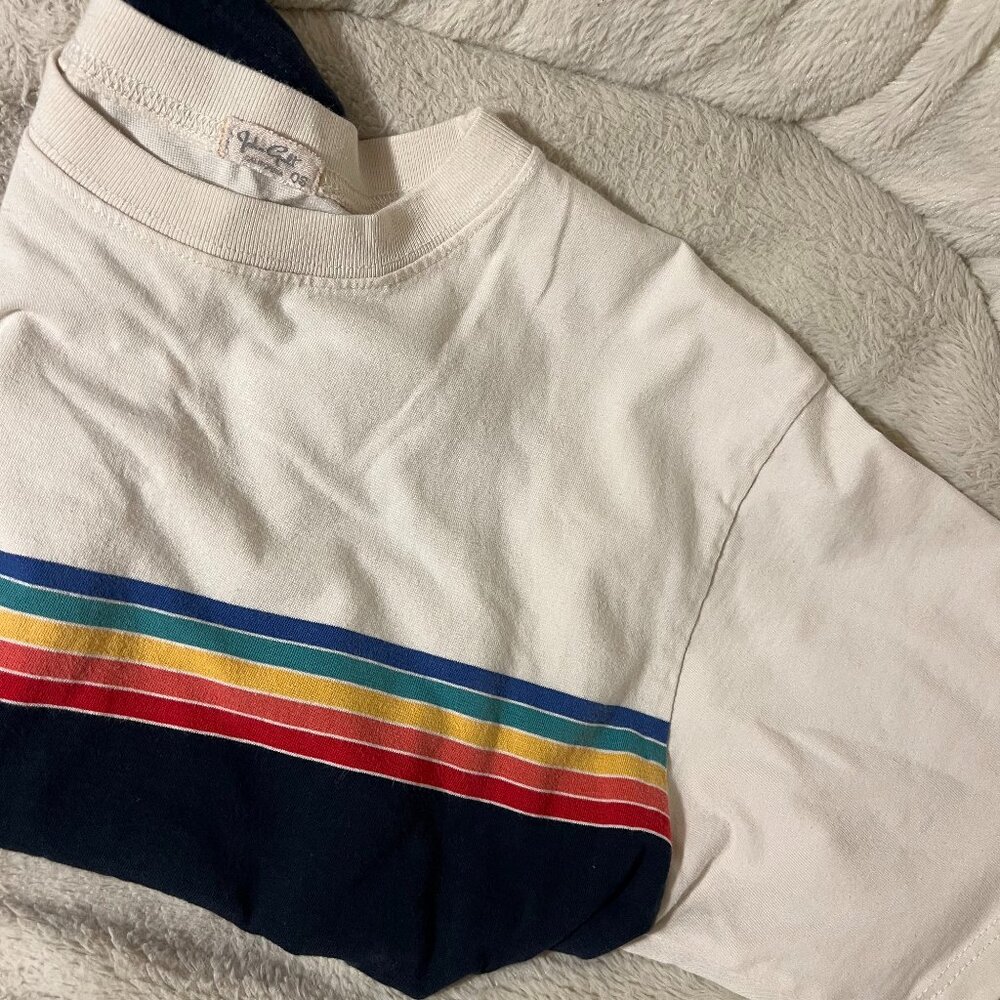 [LIKE NEW] John Galt by Brandy Melville Rainbow Stripe Tee